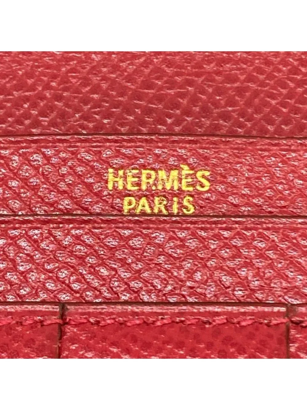 Hermes Wallet Bearn Ruby Previous Model Gold